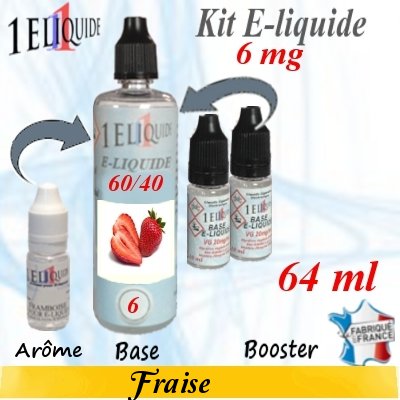 E-liquide-Fraise-6mg 60/40