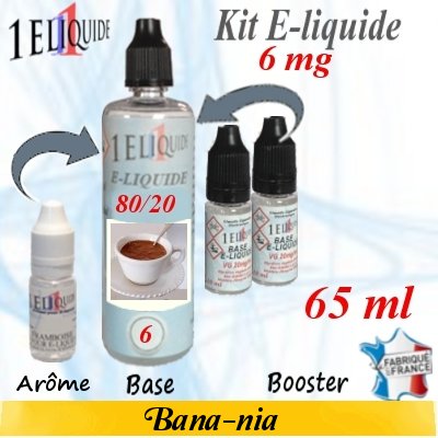 E-liquide-Bana-nia-6mg 80/20