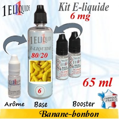 E-liquide-Banane-bonbon-6mg 80/20