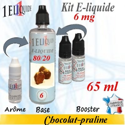 E-liquide-Chocolat-praline-6mg 80/20