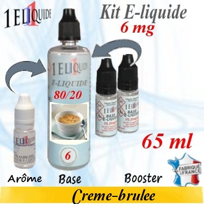 E-liquide-Cr�me br�l�e-6mg 80/20