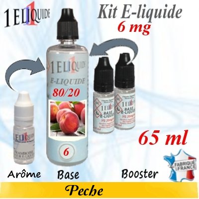 E-liquide-Pêche-6mg 80/20