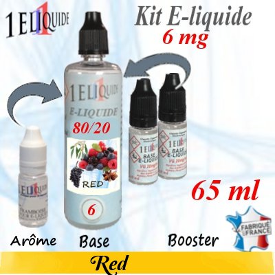 E-liquide-Red-6mg 80/20