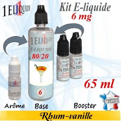 E-liquide-Rhum-vanille-6mg 80/20