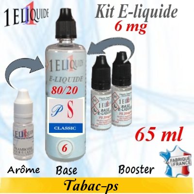 E-liquide-Tabac-ps-6mg 80/20