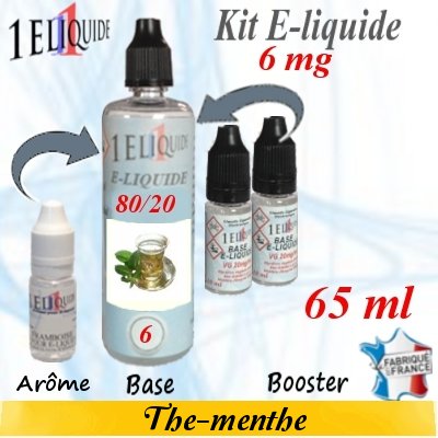 E-liquide-Th� Menthe-6mg 80/20