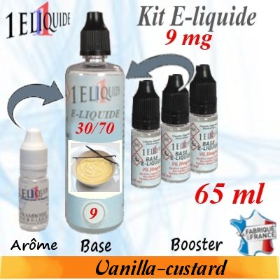 E-liquide-Vanilla-custard-9mg 30/70