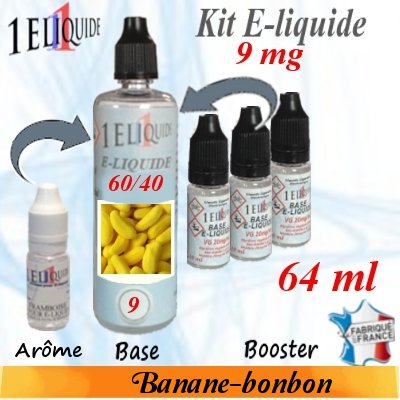 E-liquide-Banane-bonbon-9mg 60/40