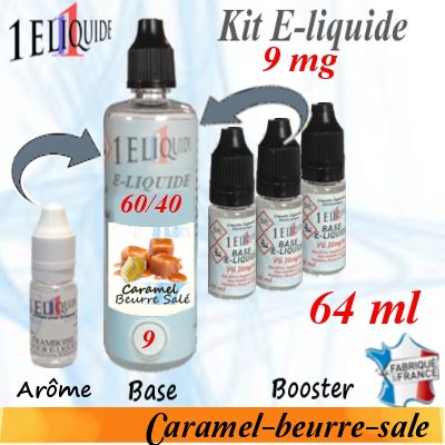 E-liquide-Caramel-beurre-sale-9mg 60/40