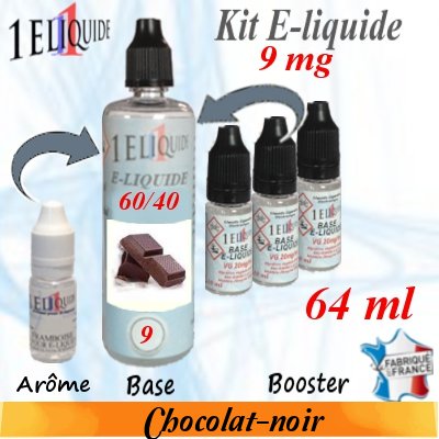 E-liquide-Chocolat-noir-9mg 60/40