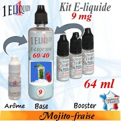 E-liquide-Mojito-fraise-9mg 60/40
