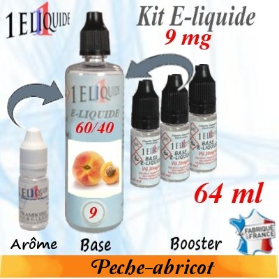 E-liquide-Pêche-abricot-9mg 60/40
