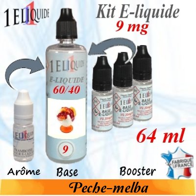 E-liquide-Peche-melba-9mg 60/40
