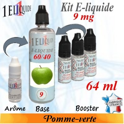 E-liquide-Pomme-verte-9mg 60/40