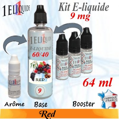 E-liquide-Red-9mg 60/40