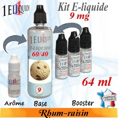 E-liquide-Rhum-raisin-9mg 60/40