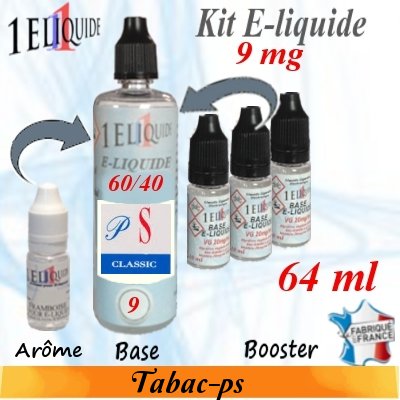 E-liquide-Tabac-ps-9mg 60/40