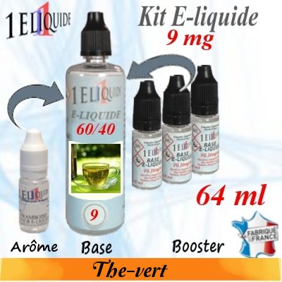 E-liquide-Thé Vert-9mg 60/40