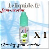 E-liquide-parfum Chewing-gum-menthesans nicotine10 Ml