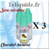 recharge E-liquide-Chocolat-bananesans nicotine30 Ml
