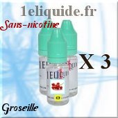 recharge E-liquide-Groseillesans nicotine30 Ml