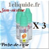 recharge E-liquide-Pêche-de-vignesans nicotine30 Ml