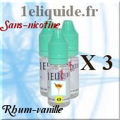 recharge E-liquide-Rhum-vanillesans nicotine30 Ml